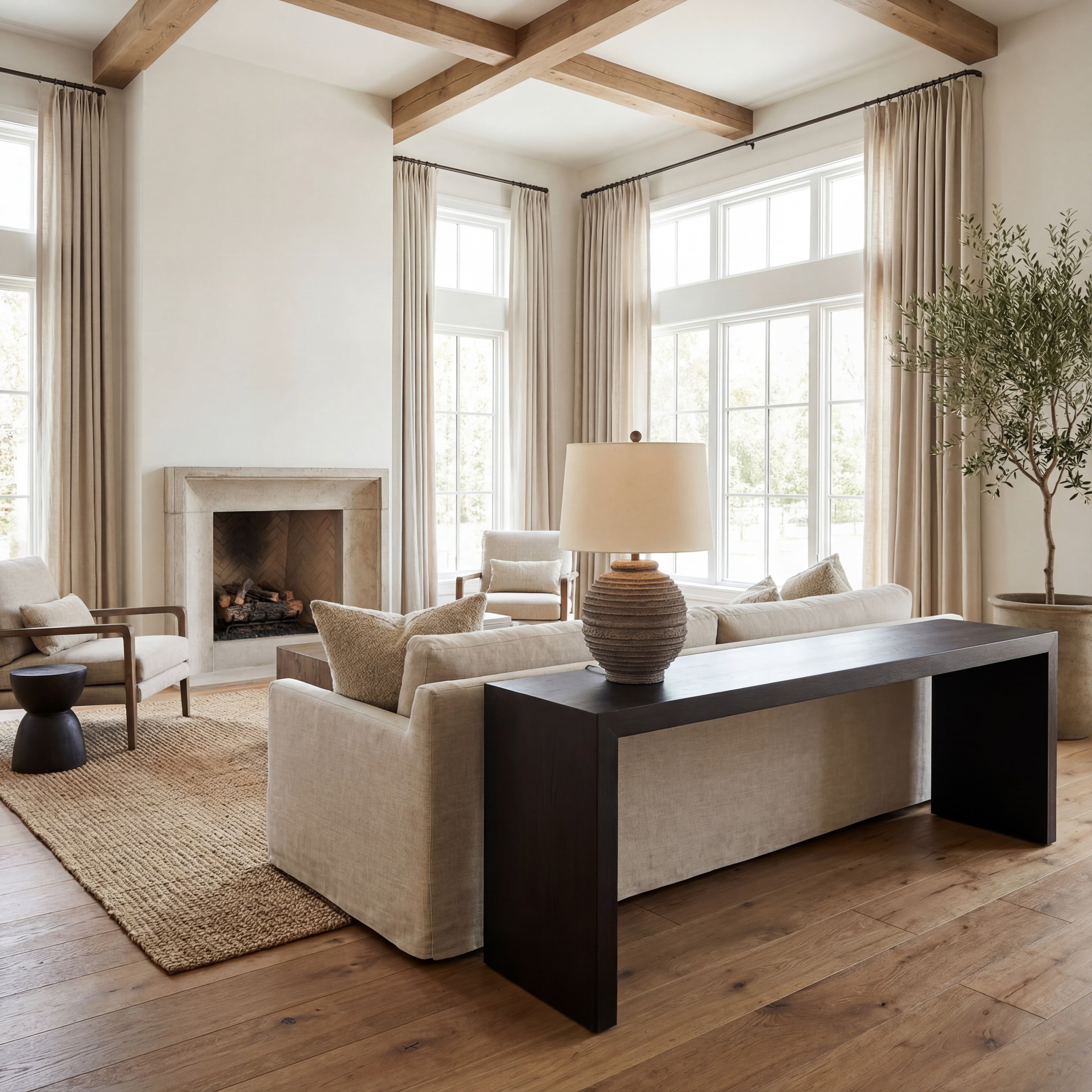 SAFAVIEH Pendri 24 in. Classic Contemporary Table Lamp, Brown